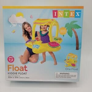 Intex Tropical Star Baby Kiddie Float with Removable Inflatable Shade ages 1-2